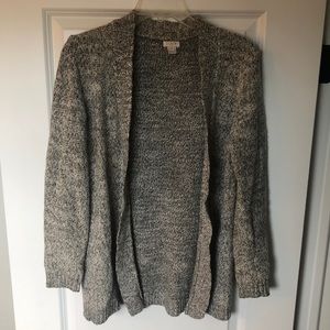 Black + white cardigan from J.Crew